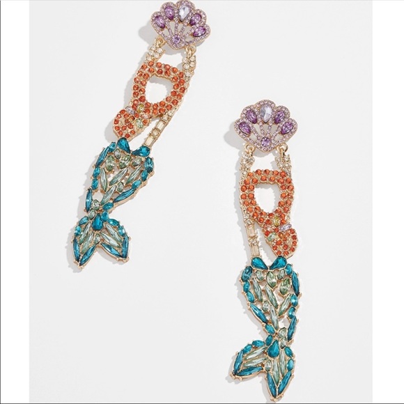 Crystal Mermaid Earrings - Picture 3 of 3